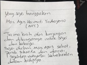 Agus Yudhoyono Jenguk Ahok di Rutan Brimob, Saling Bercerita