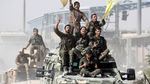 Sorak-sorai Petempur Sambut Kebebasan Raqqa dari ISIS