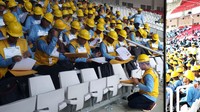 Acara kali ini merupakan gelombang ketiga untuk mensertifikasi pekerja yang digelar Kementerian PUPR.