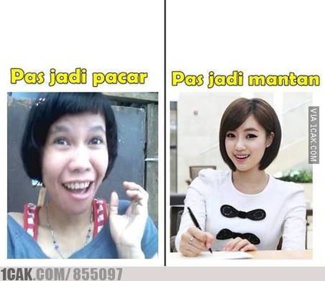 Ketika putus, wanita yang patah hati memutuskan untuk mengubah penampilan sehingga jadi lebih cantik.