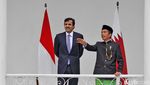 Temui Jokowi di Istana Bogor, Emir Qatar Disambut Anak-anak