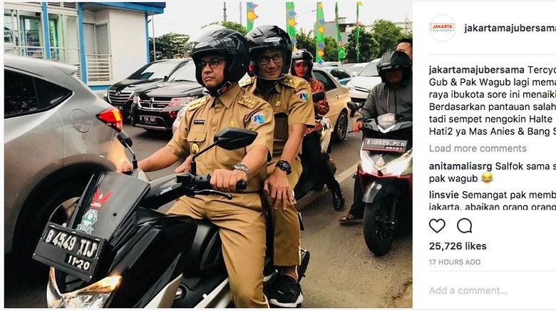 Foto: Instagram/Jakartamajubersama Foto: Instagram/Jakartamajubersama