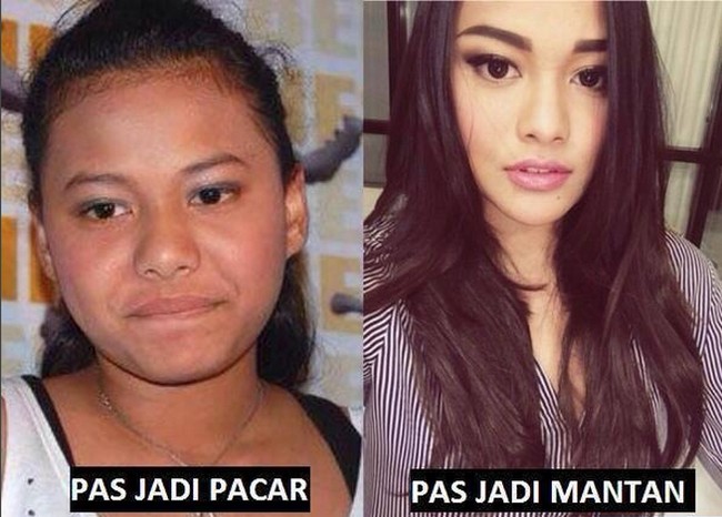 Belakangan meme mantan jadi cantik viral di media sosial.