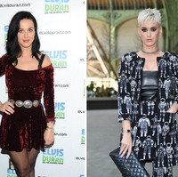 Pascaputus dari Orlando Bloom, Katy Perry memilih mengubah drastis rambutnya jadi super pendek dengan guntingan asimetris. Gaya busananya juga lebih boyish dan edgy. Foto: Getty Images