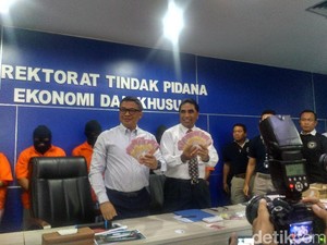 Sindikat Pengedar Uang Palsu Pecahan Rp 100 Ribu Dibongkar