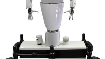 Kalau ini perawakan robotnya seperti perempuan yang memiliki nama Aila. Dikembangkan oleh Pusat Penelitian Intelijen Buatan Jerman. (Foto: Internet)