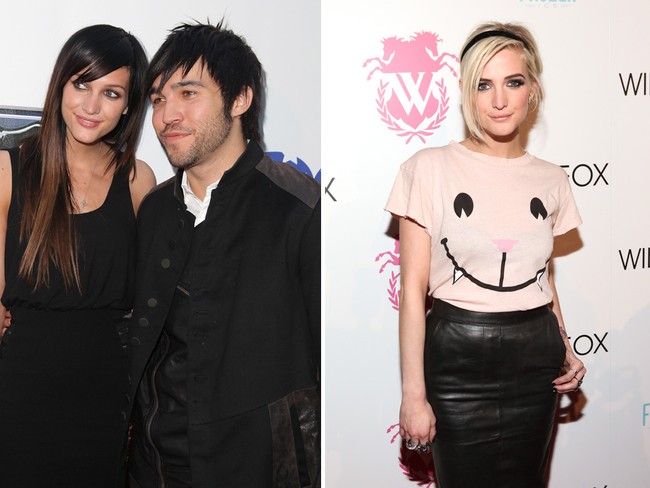 Ashlee Simpson memangkas rambut panjangnya jadi model asimetris setelah bercerai dari Pete Wentz. Adik Jessica Simpson itu juga mengubah rambut merahnya jadi pirang platinum. Foto: Getty Images