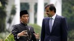 Foto: Jokowi Berbaju Adat Betawi Saat Bertemu Emir Qatar