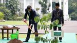 Foto: Jokowi Berbaju Adat Betawi Saat Bertemu Emir Qatar