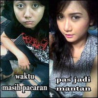 Cari mantan orang lain yang sekarang sudah berubah jadi cantik juga.