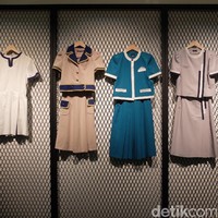 Di museum ini pun terpajang baju seragam SPG dari tahun ke tahun. Baju-baju ini terlihat vintage dan klasik. Foto: Kiki Oktaviani/Wolipop