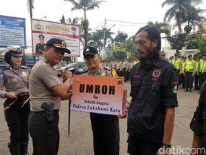 Brigadir Dikri Dapat Hadiah Umrah dari Anggota Polresta Sukabumi
