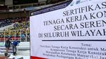 Top! Ribuan Kuli Bangunan Jalani Sertifikasi