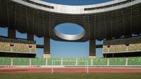 Jika kotanya saja hanya terisi 100 ribu dari lebih dari 1 juta penduduk, maka stadion yang megah ini pun tak berfungsi sama sekali (Raphael Olivier/CNN Style)