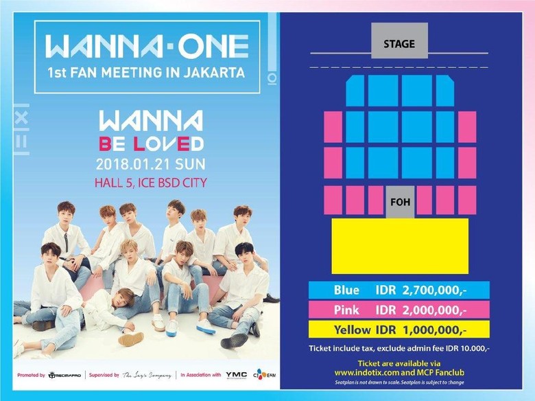 Tiket Fanmeeting Wanna One di Jakarta Dijual Mulai Rp 1 Juta Tiket Fanmeeting Wanna One di Jakarta Dijual Mulai Rp 1 Juta