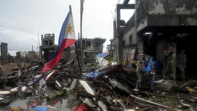 Foto: Penampakan Kota Marawi yang Diyakini Telah Bebas dari ISIS
