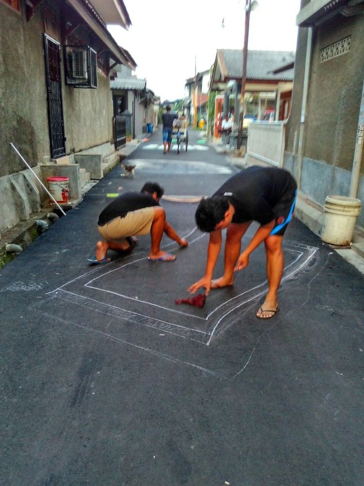 Deretan Lukisan 3d Keren Hiasi Jalanan Depok