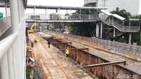 Begitupun dengan proyek Underpass Matraman di perbatasan Jakarta Timur dan Jakarta Pusat. Foto: Proyek Underpass Matraman (CIci-detikcom)
