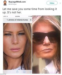 Ramai di Facebook, Dugaan Melanie Trump Palsu
