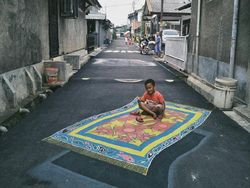 Deretan Lukisan 3D Keren Hiasi Jalanan Depok