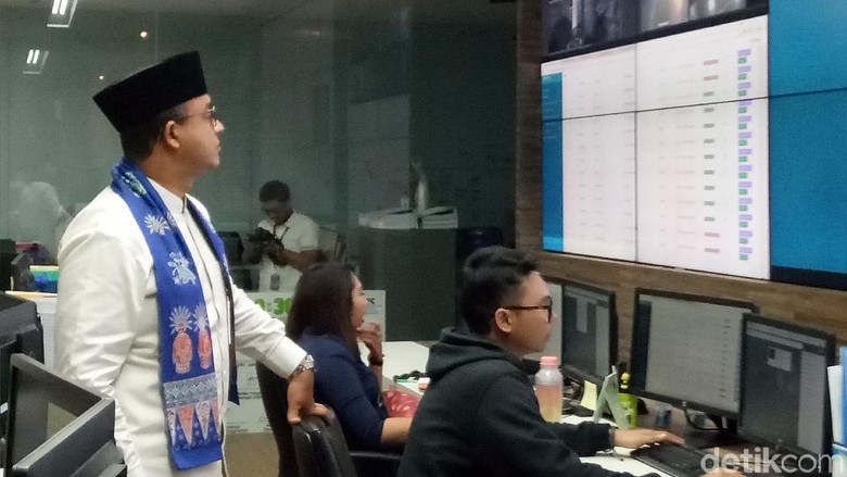 Jakarta Hujan Deras, Anies Pantau Banjir Lewat Jakarta Smart City Jakarta Hujan Deras, Anies Pantau Banjir Lewat Jakarta Smart City