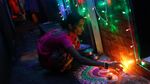 Foto: Melihat Kemeriahan Festival Diwali yang Juga Mencetak Rekor