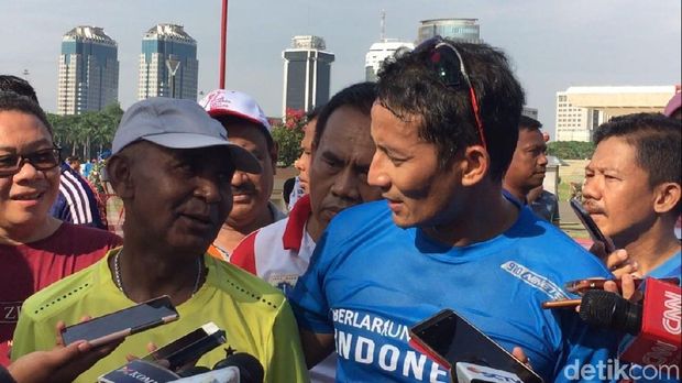 Lari Bareng Pelari Legenda, Sandiaga Mau Buat Lomba Maraton