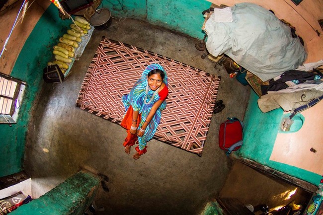 Kamar tidur gadis 17 tahun di India. Foto: Dok. John Thackwray My Room Project