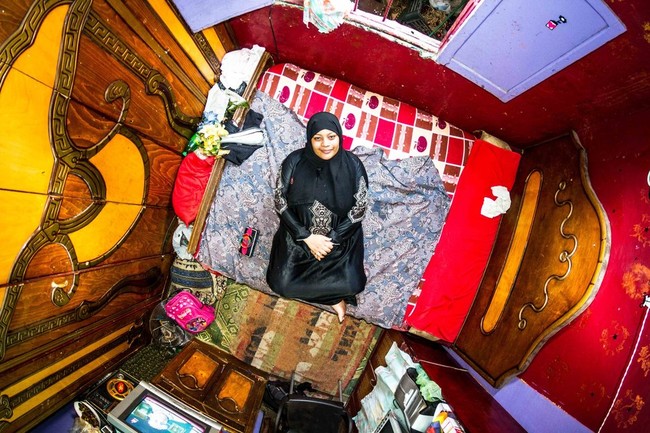 Kamar tidur di Kairo, Mesir.  Foto: Dok. John Thackwray My Room Project