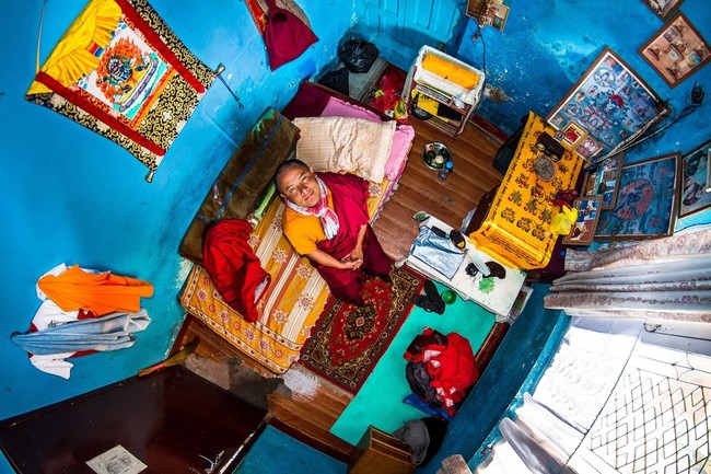 Kamar tidur di Kathmandu, Nepal. Foto: Dok. John Thackwray My Room Project