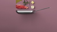 Suka daging panggang? Ini resep daging panggang a la Mikel. Bahkan minyak dibuat begitu artistik oleh fotografer yang tinggal di Copenhagen ini. Foto: Mikkel Jul Hvilshoj