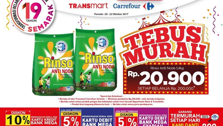 Foto: Tebus murah sabun (Dok. Transmart Carrefour) Foto: Tebus murah sabun (Dok. Transmart Carrefour)