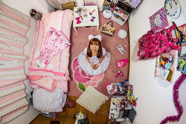 Kamar tidur di Tokyo, Jepang. Foto: Dok. John Thackwray My Room Project