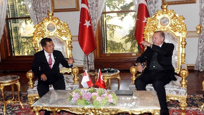 Ini yang Dibahas Wapres JK Saat Bertemu Erdogan di Istanbul