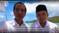 Jokowi dan Tuan Guru Bajang Pamer Indahnya Mandalika lewat Vlog