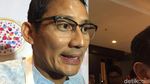 Foto: Saat Sandiaga Pose Boyband Hingga Bangau Terbang