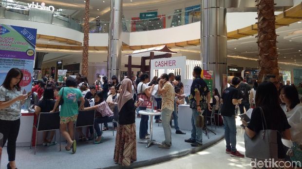 Suasana di Mega Travel Fair Surabaya (Gracella/detikTravel) 