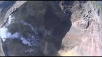Video kawah Gunung Agung yang difoto dari drone Tawon 1.8 IOF-BNPB (Foto: Screenshot video dari BNPB)