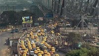Kemacetan 69 persen, kecepatan rata-rata dari bandara ke pusat kota 18 km/jam.  Foto: Pool (Internet)