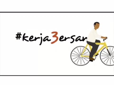 Kayuh Sepeda Kuning, Jokowi Bagikan Sepeda Merah