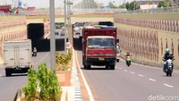 Underpass ini memiliki panjang efektif 1.050 meter dengan panjang terowongan 110 meter. Pool/Kementerian PUPR.