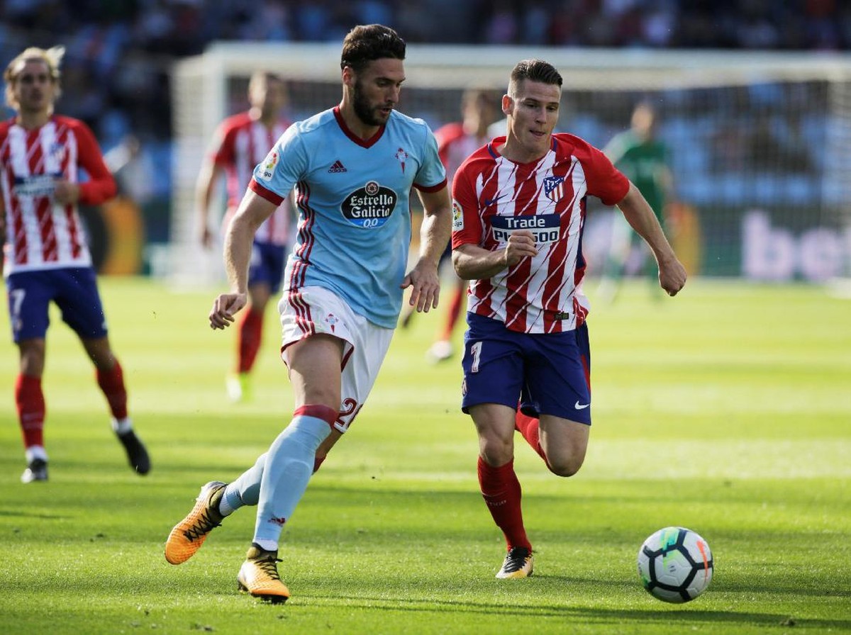Atletico Madrid saat melawan Celta Vigo (Foto: Miguel Vidal/Reuters)