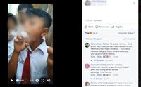 Video anak SD yang menghisap vapor mengundang banyak reaksi warganet.