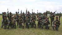 Presiden Filipina, Rodrigo Duterte, mengumumkan kota Marawi telah dibebaskan dari teroris pada Selasa (17/10). (REUTERS/Romeo Ranoco)