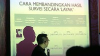Hasil survei itu mencatat sebanyak 57,6 persen responden merasa puas dan 9,9 persen sangat puas dengan kinerja Presiden Jokowi dan 25,4 persen responden menyatakan tidak puas. Foto: dok. Polmark Indonesia