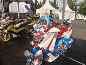 Keren, Nmax ini Disulap Bak Tunggangan Captain America