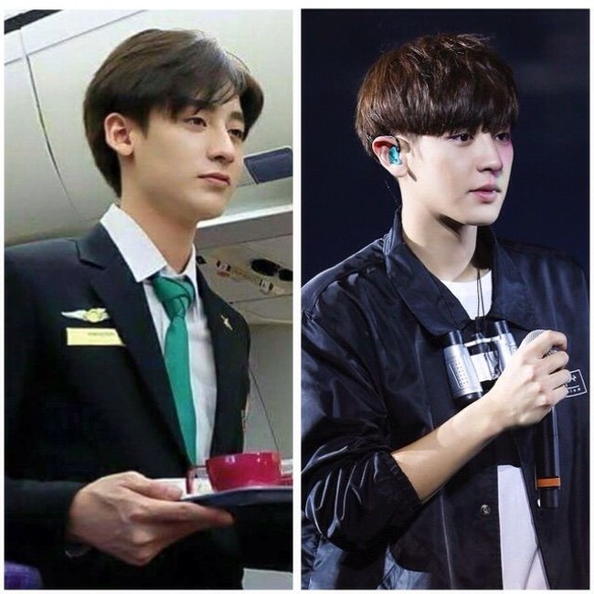 Pramugara asal Filipina ini jadi viral setelah dimiripkan dengan Chanyeol EXO. Keduanya memang mirip ya! Foto: ist.