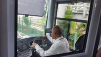 Bus berjalan dari Halte PGC, Halte Penas Kalimalang, Halte Cipinang Kebon Nanas, Halte Pedati Prumpung, Halte Stasiun Jatinegara, Halte Ahmad Yani. (Foto: Zunita Amalia Putri/detikcom)