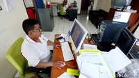 Beginilah suasana ruang kantor KONI Pusat, Senayan, Jakarta saat diambil pada Senin (23/10/2017).  