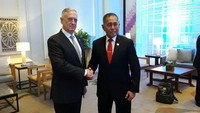 Permintaan maaf disampaikan secara khusus sebelum Menhan AS bertemu para Menhan ASEAN yang saat ini sedang melakukan pertemuan tahunan 2017 di Clark, Filipina, Kapuskom Publik Kemenhan, Brigjen Totok Sugiato kepada wartawan, Senin (23/10/2017).  
